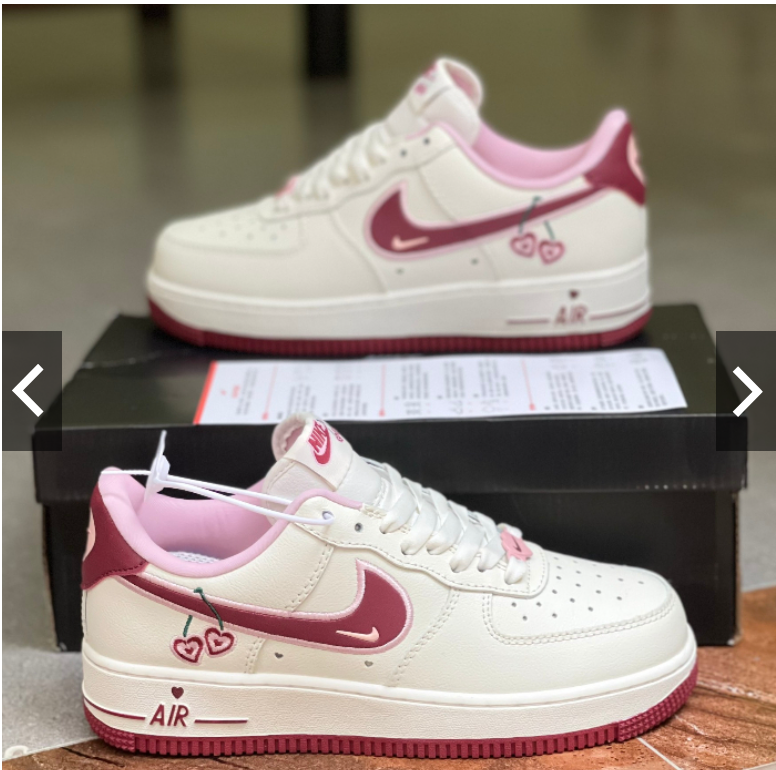 Dòng sản phẩm đặc biệt Giày Sneaker Nữ Hồng Air Force 1 Valentine 2023 là bước đột phá mới, hứa hẹn mang đến đẳng cấp và quyến rũ hoàn toàn mới cho phái đẹp.